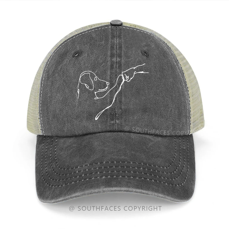 Puppy Fist Bump Trucker Cap