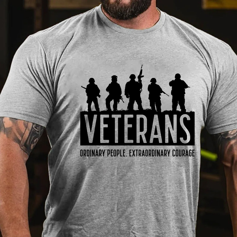 Veterans Ordinary People. Extraordinary Courage T-shirt