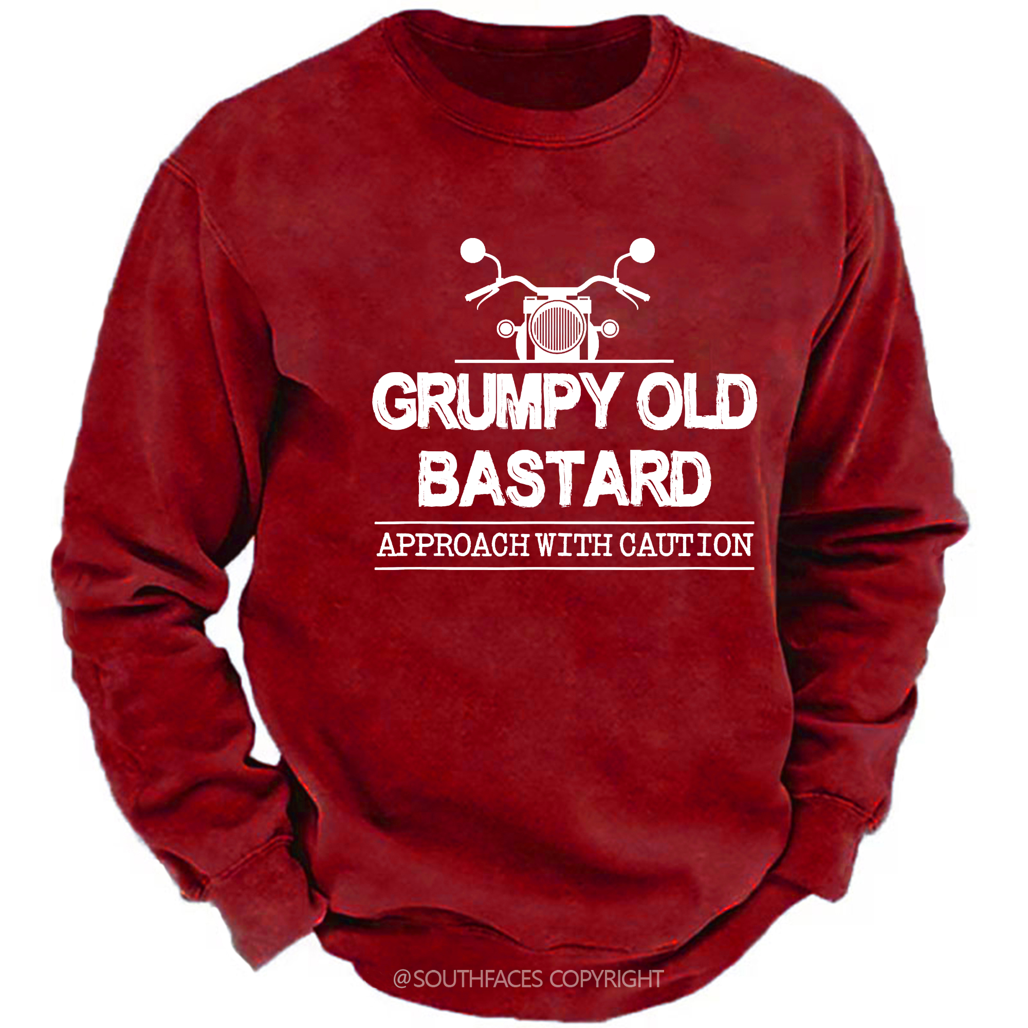 Grumpy Old Bastard Approach With Caution Sweatshirt