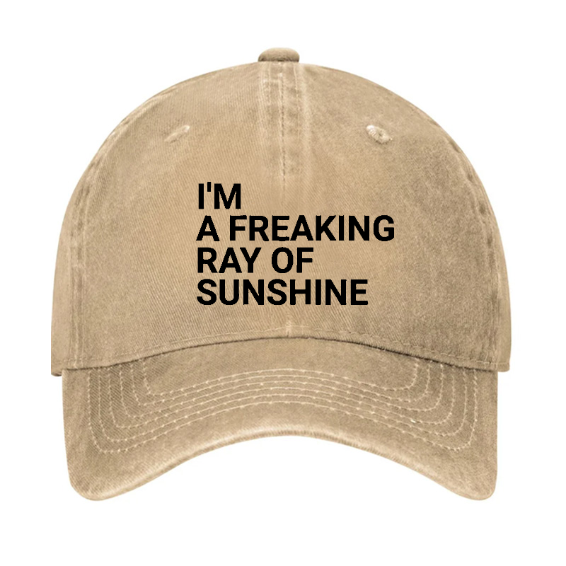 I'm A Freaking Ray Of Sunshine Joke Hat