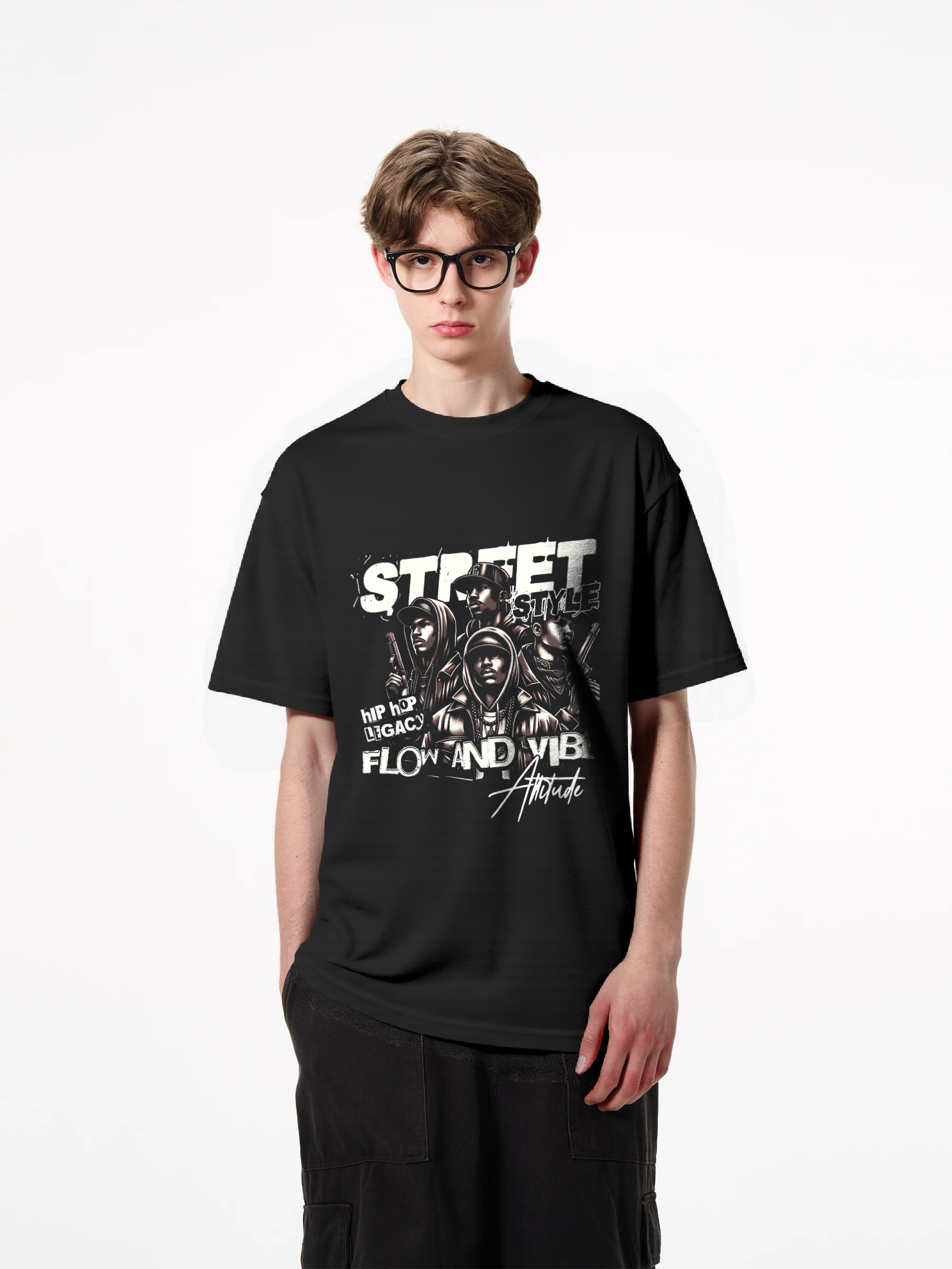 1pcs Street Vibe Attitude T Shirt 180g pure cotton print design trendy apparel various colors fashion graphic hip hop legacy style Heavenly' & Other Designs in Lightweight Fabrics for Summer Wear Heavenly' Casual Crew