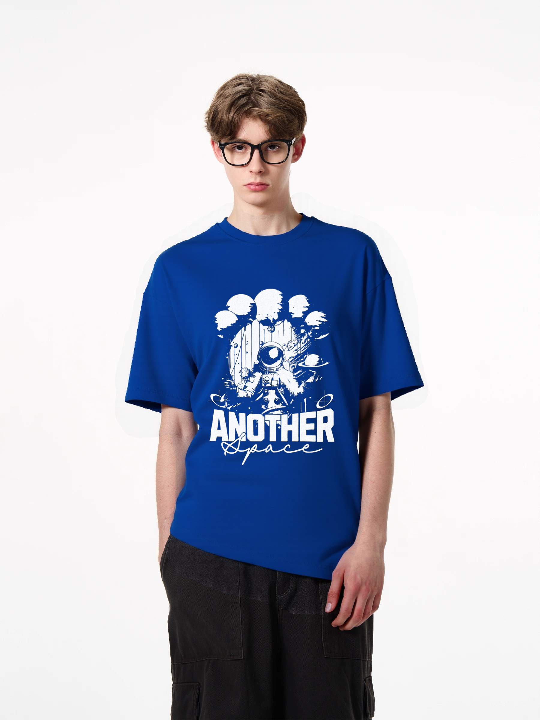 1pcs T Shirt featuring astronaut print, stylish and trendy design in various colors, comfortable 180g pure cotton, perfect for space enthusiasts, spaceman graphic, unique stylish look. Casual Wear Stylish and Casual T-Shirts in Classic