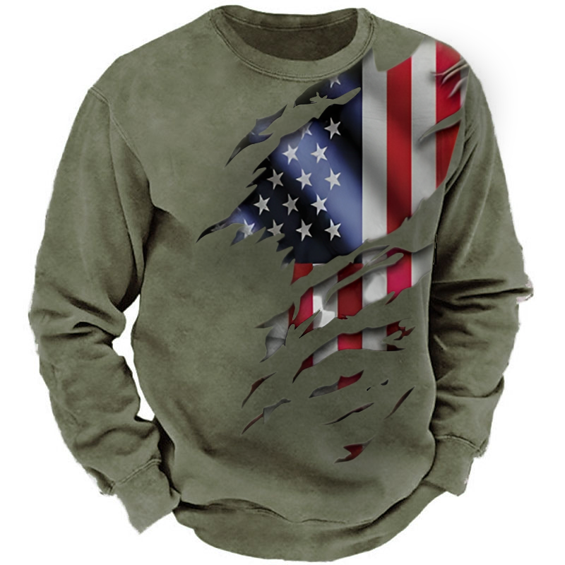 American Distressed Flag-The Best Gift For Patriots Sweatshirt