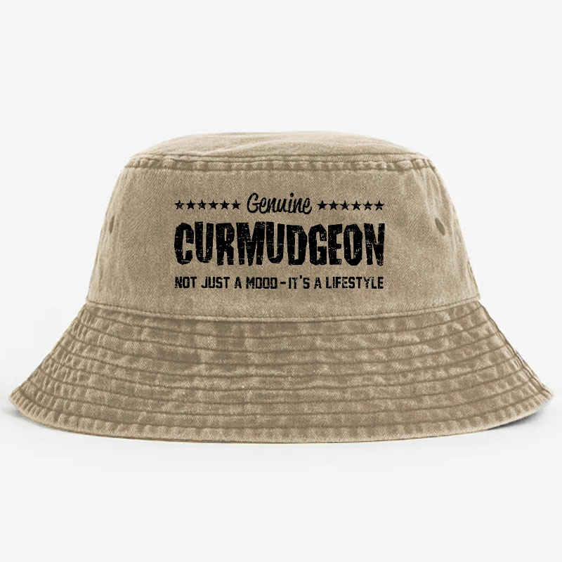 Genuine Curmudgeon Not Just A Mood-It's A Lifestyle Bucket Hat