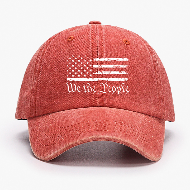 We The People USA Flag Print America Hat