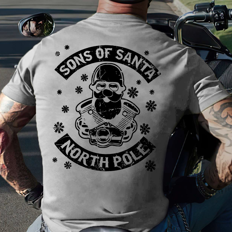 Sons of Santa North Pole Funny Christmas T-shirt