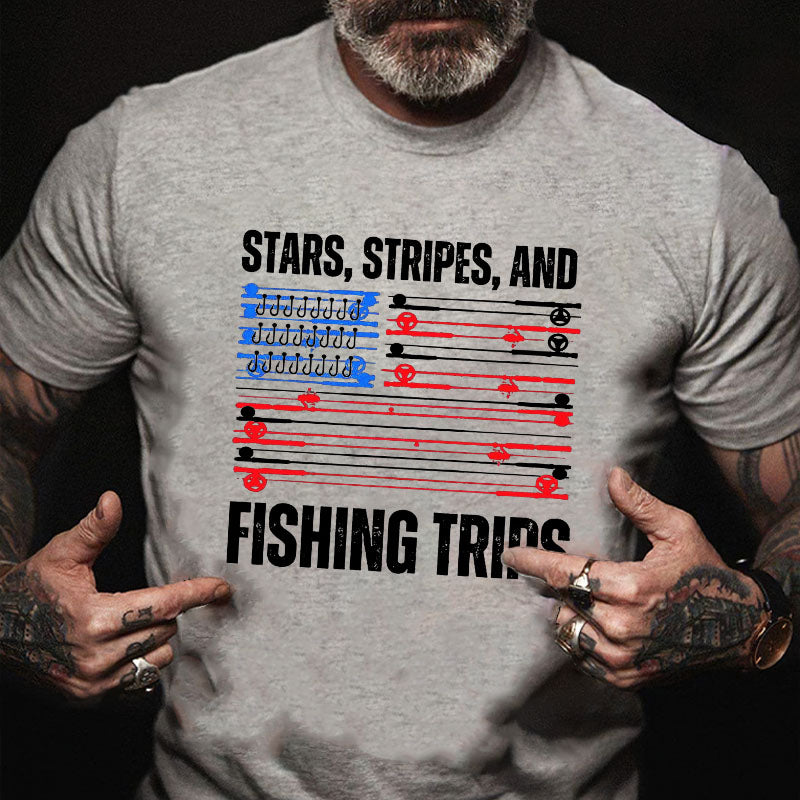 Stars, Stripes, And Fishing Trips T-shirt