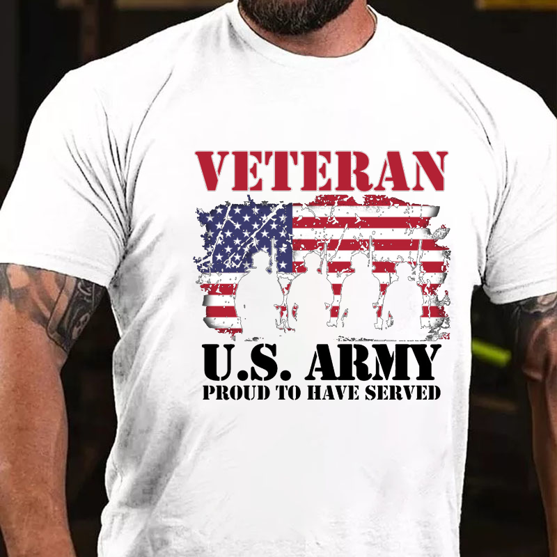 Veteran U.S. Army Proud To Have Served T-shirt