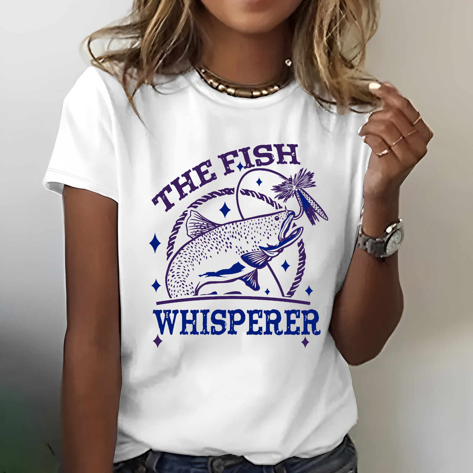 The Fish Whisperer Funny Fishing T-shirt