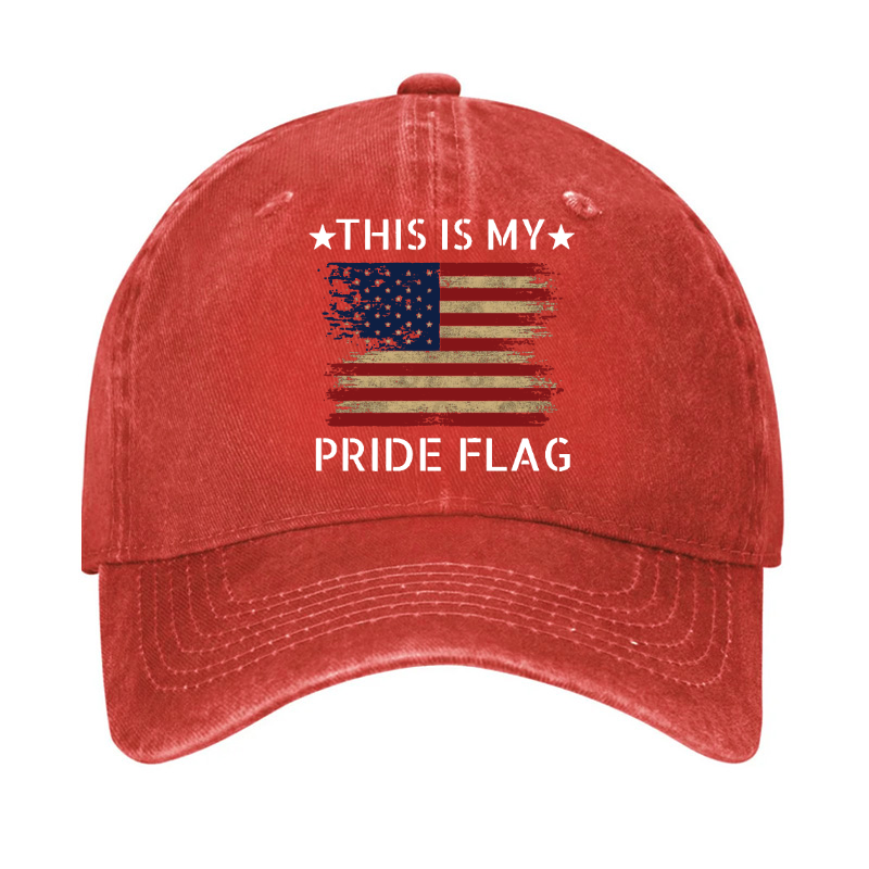American Flag This Is My Pride Flag Hat