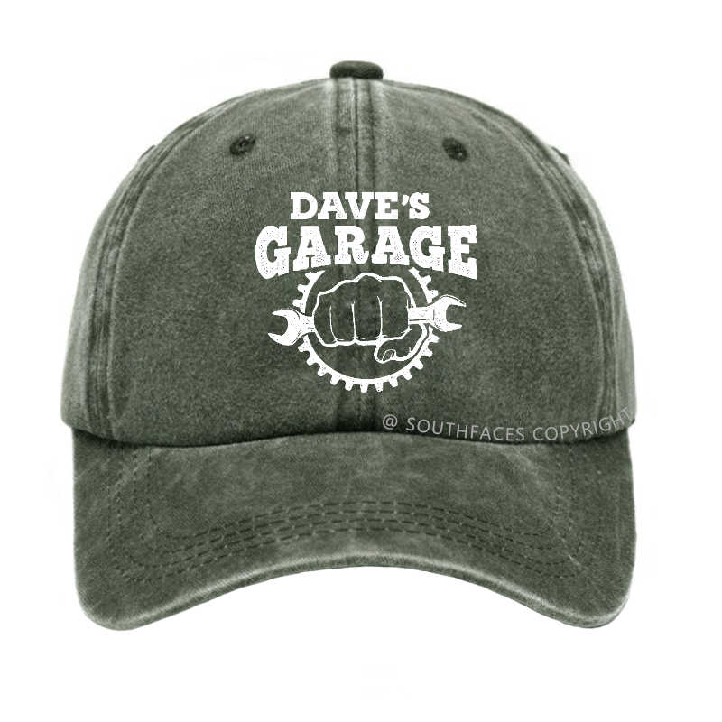 Dave's Garage Funny Custom Baseball Hat