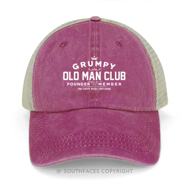 Grumpy Old Man Club Sarcastic Trucker Cap
