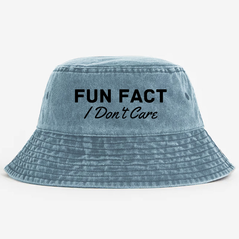Fun Fact Don't Care Bucket Hat