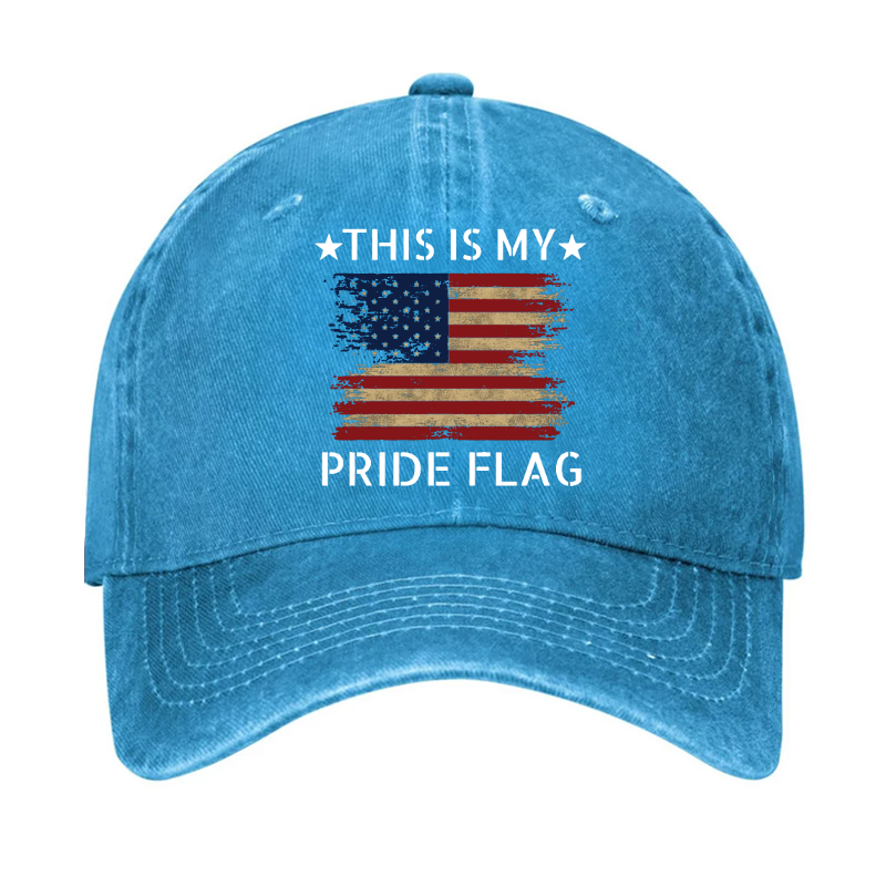 American Flag This Is My Pride Flag Hat