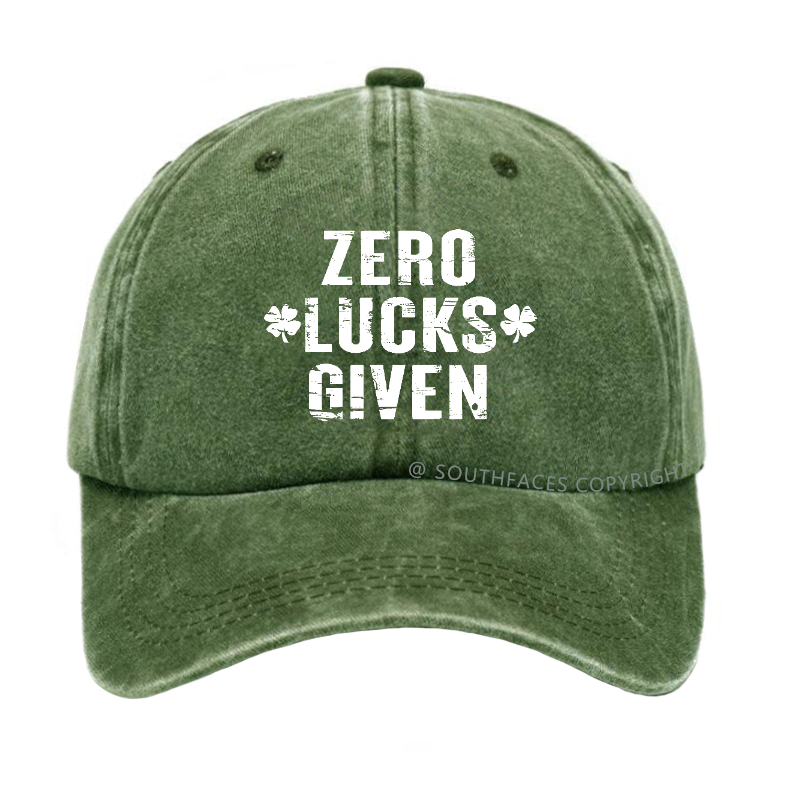 Zero Lucks Given Funny St. Patrick's Day Hat
