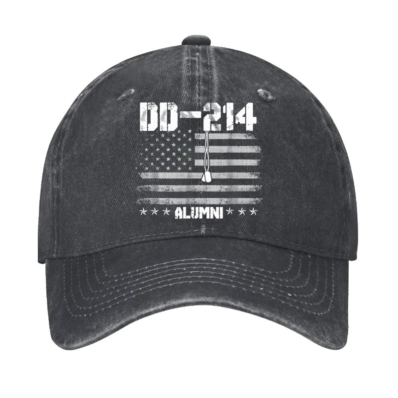 Patriotic Dd-214 Alumni Military Veteran Hat