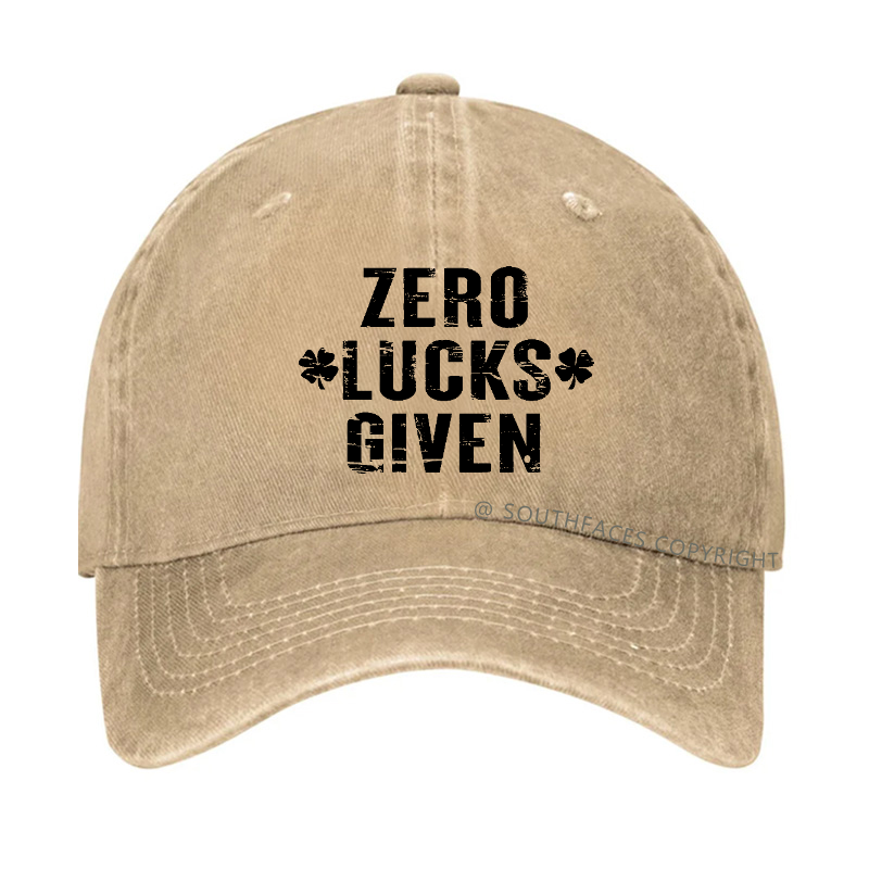 Zero Lucks Given Funny St. Patrick's Day Hat