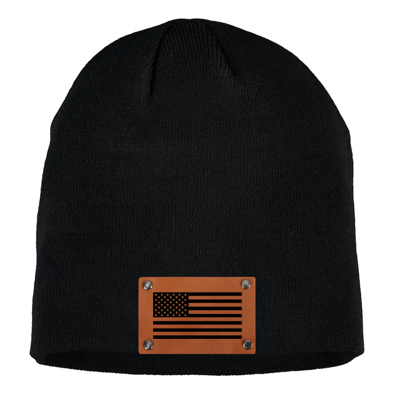USA Flag Sculpture Beanie