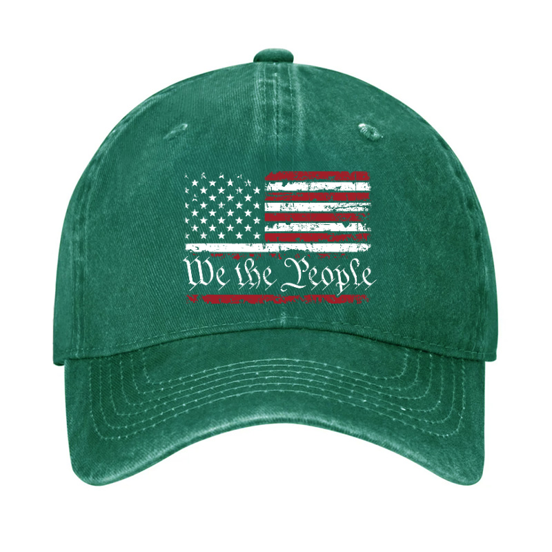 We The People USA Flag Print America Hat