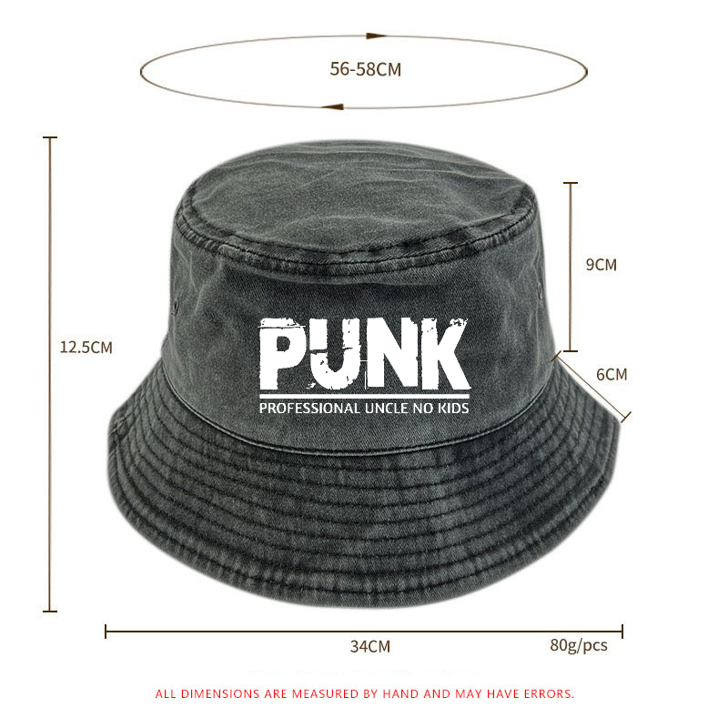PUNK Professional Uncle No Kids Funny Family Bucket Hat