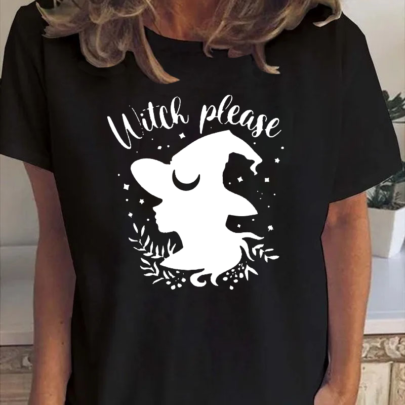 Halloween Witch Please Womans T-shirt