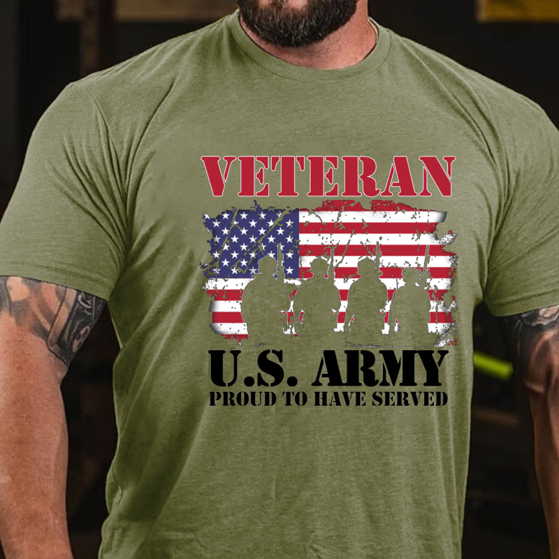 Veteran U.S. Army Proud To Have Served T-shirt