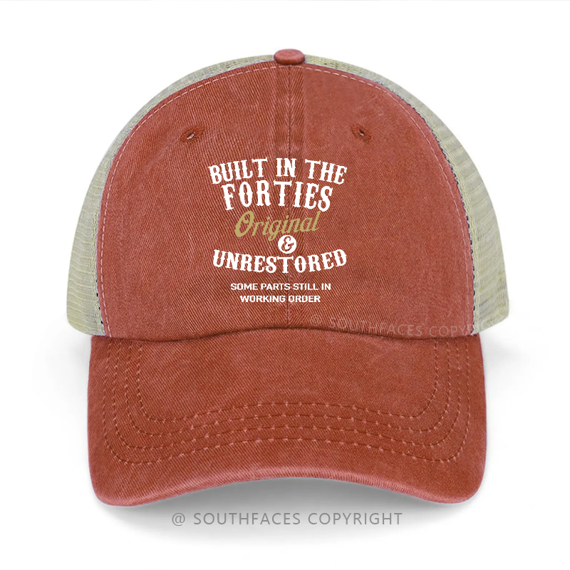 Built In The Forties Original And Unrestored Trucker Cap