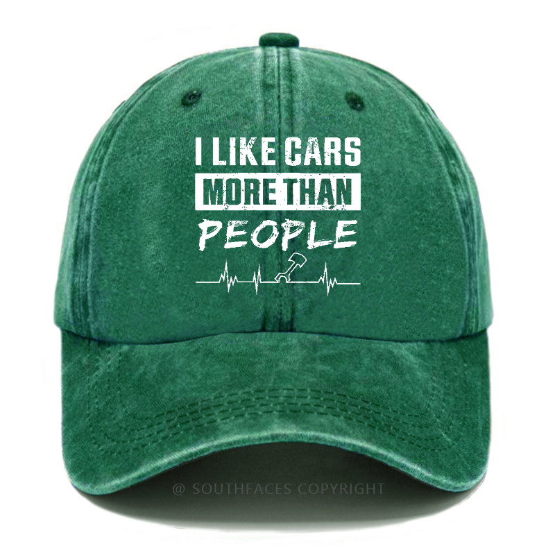 I Like Cars More Than People Hat