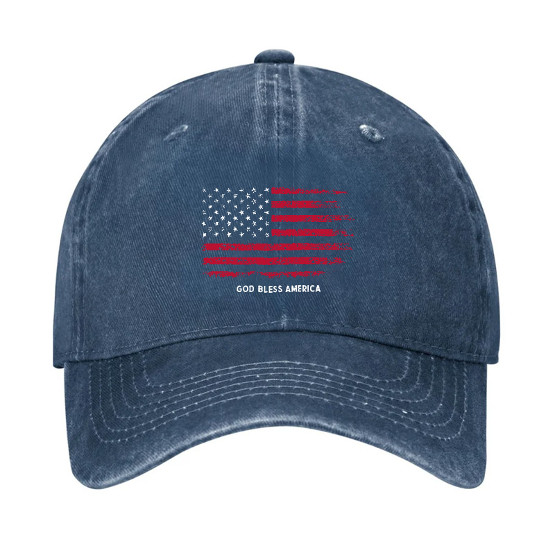 USA Flag God Bless America Hat