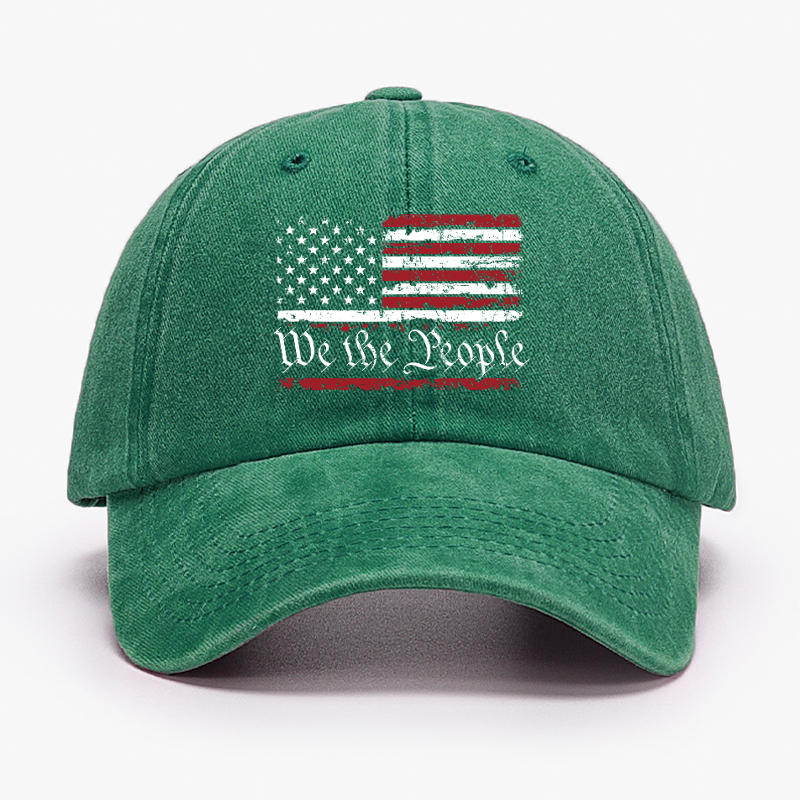 We The People USA Flag Print America Hat