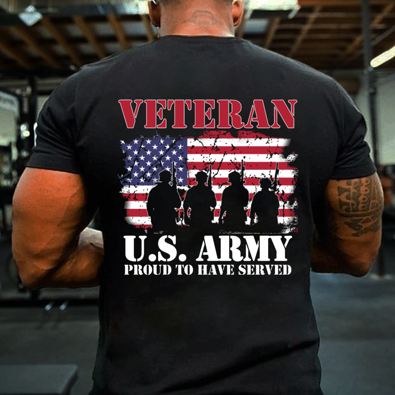 Veteran U.S. Army Proud To Have Served T-shirt
