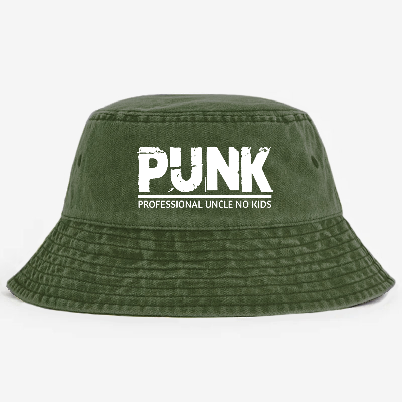 PUNK Professional Uncle No Kids Funny Family Bucket Hat