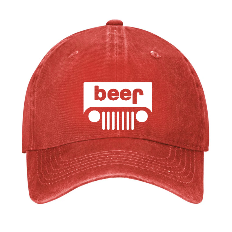 Funny Beer Or Jeep Hat