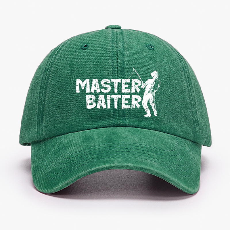 Master Baiter Fishing Funny Baseball Hat