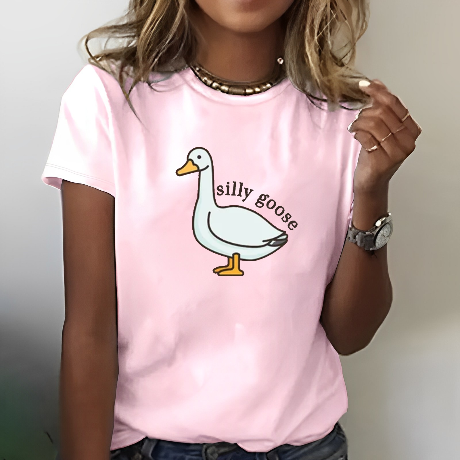 Silly Goose Funny Print T-shirt