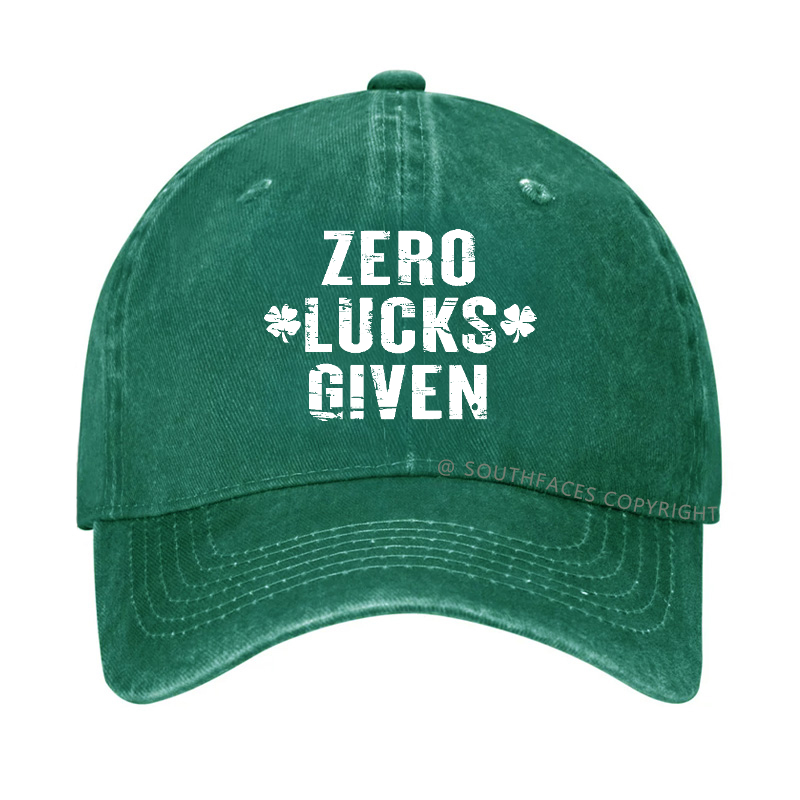 Zero Lucks Given Funny St. Patrick's Day Hat