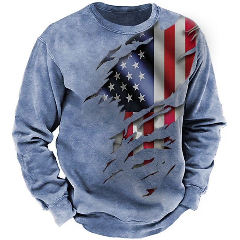 American Distressed Flag-The Best Gift For Patriots Sweatshirt