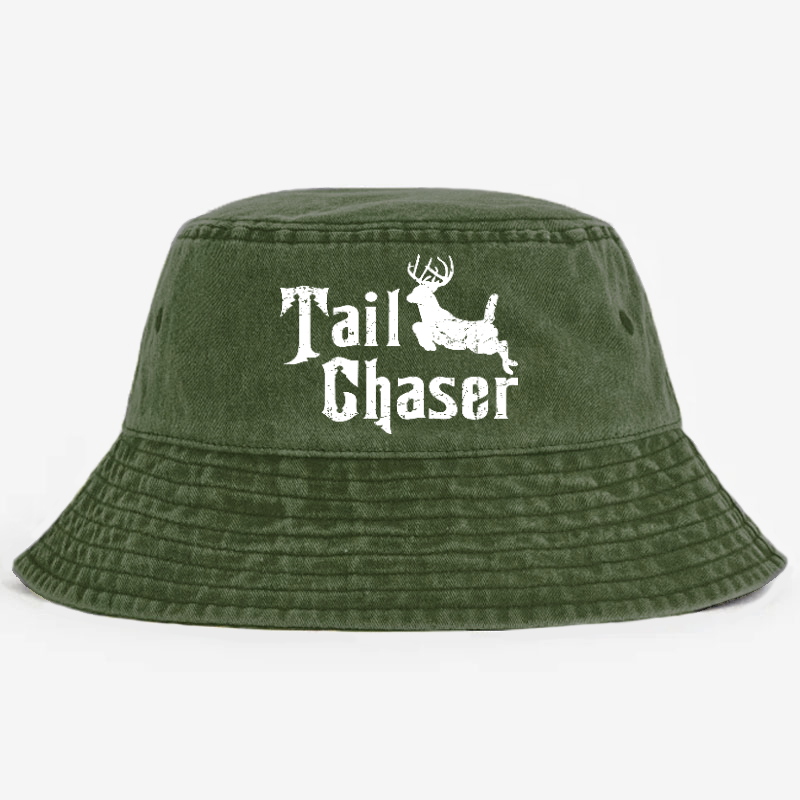 Tail Chaser Funny Hunting Bucket Hat