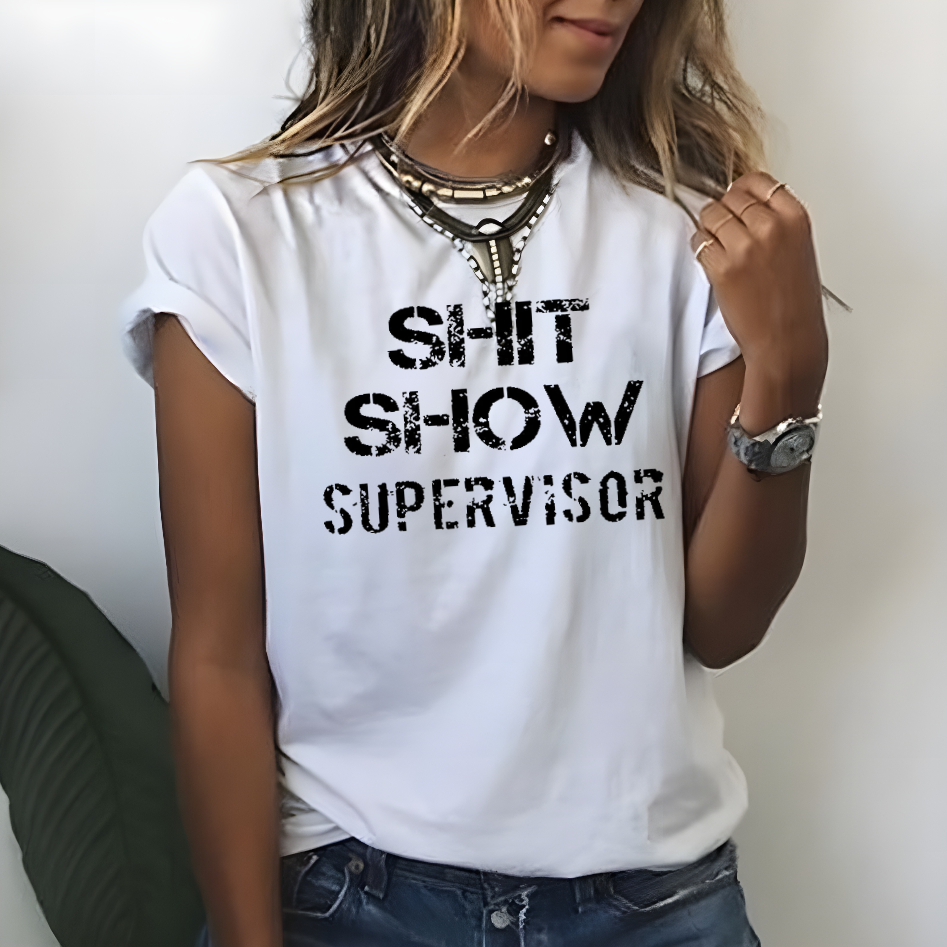 Shit Show Supervisor Print T-shirt