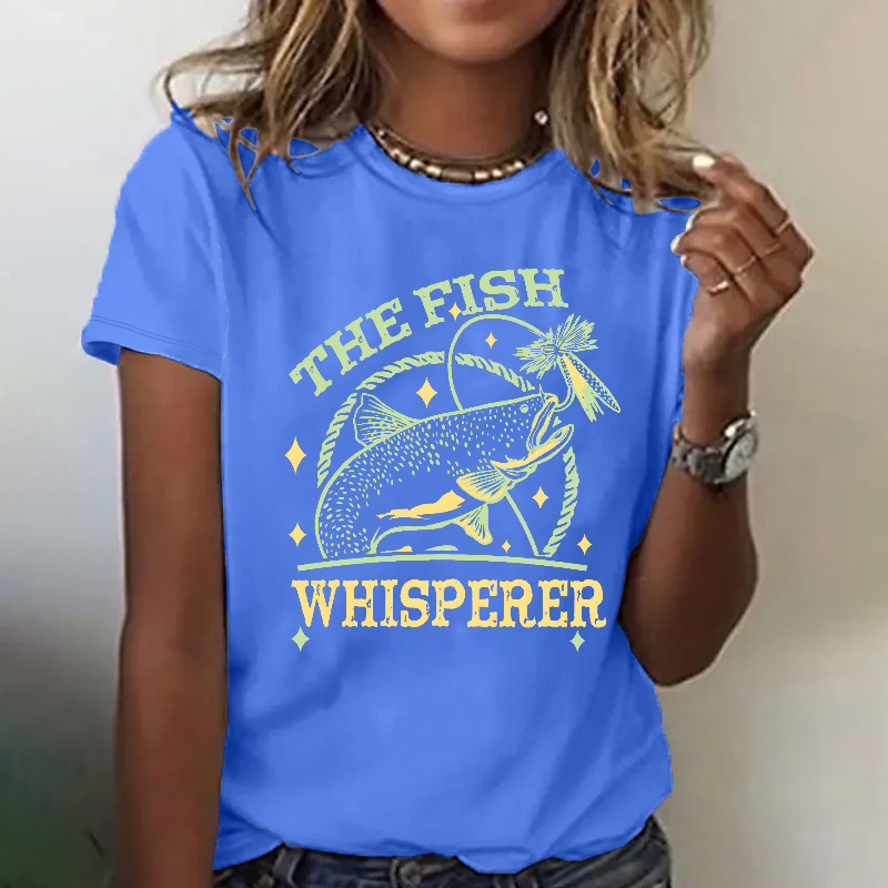 The Fish Whisperer Funny Fishing T-shirt
