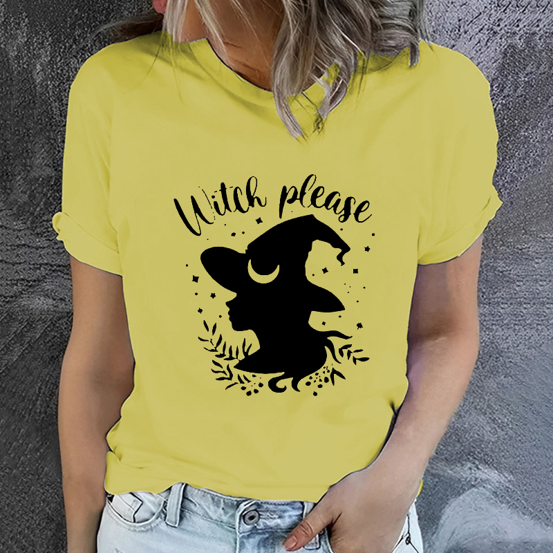 Halloween Witch Please Womans T-shirt
