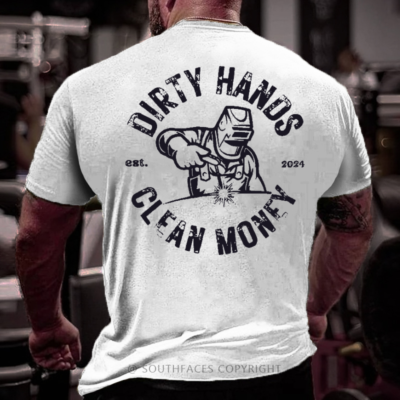 Dirty Hands  Clean Money Est. 2024 Men's T-shirt