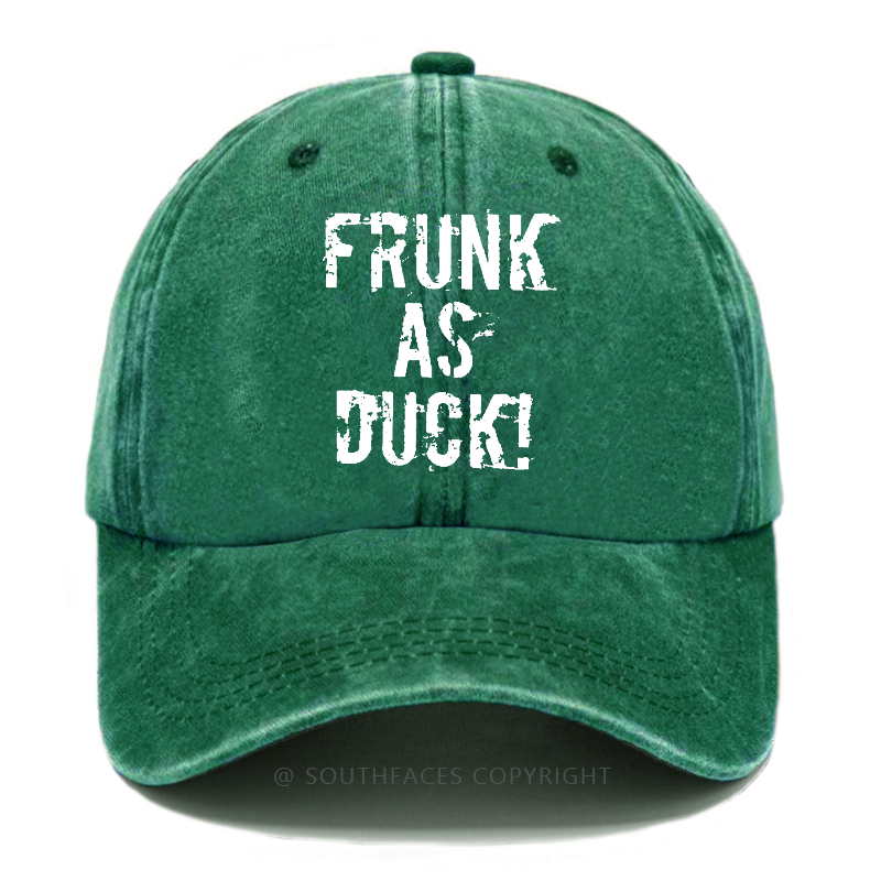 Frunk As Duck Funny Drunk Print Hats