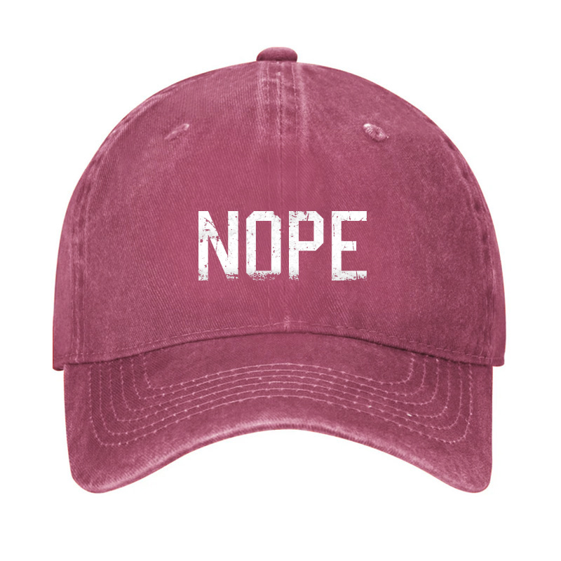 NOPE Funny Sarcastic Hat