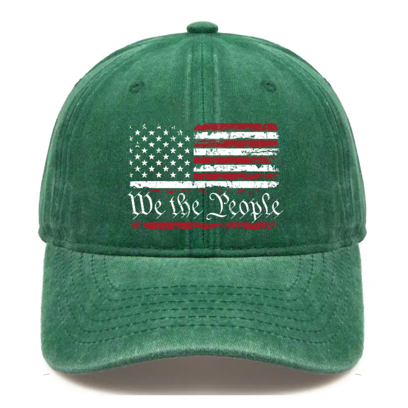 We The People American Flag Hat