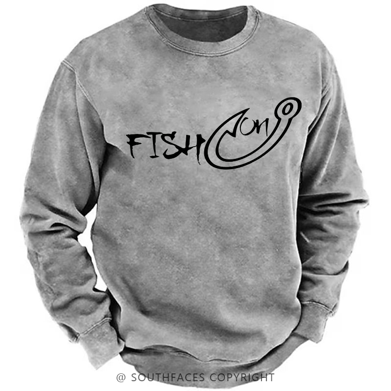Fish On Funny Fishing Sweatshirt
