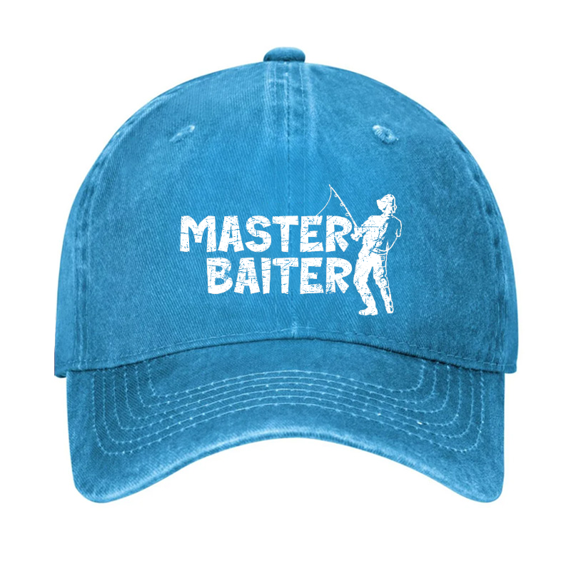 Master Baiter Fishing Funny Baseball Hat