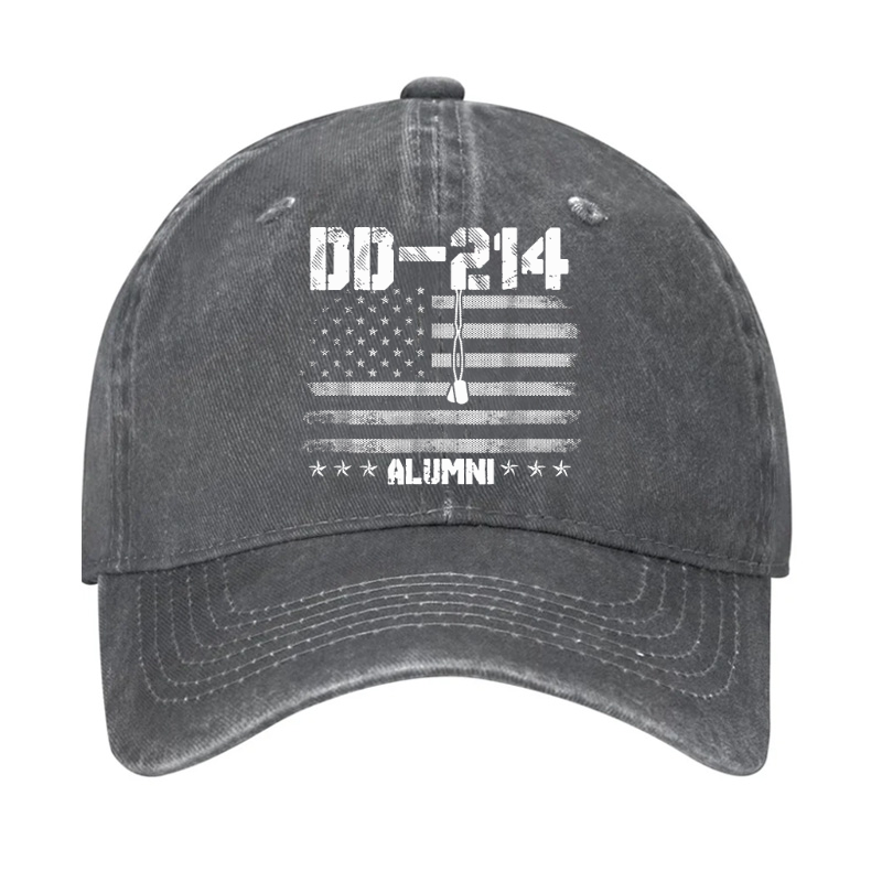 Patriotic Dd-214 Alumni Military Veteran Hat