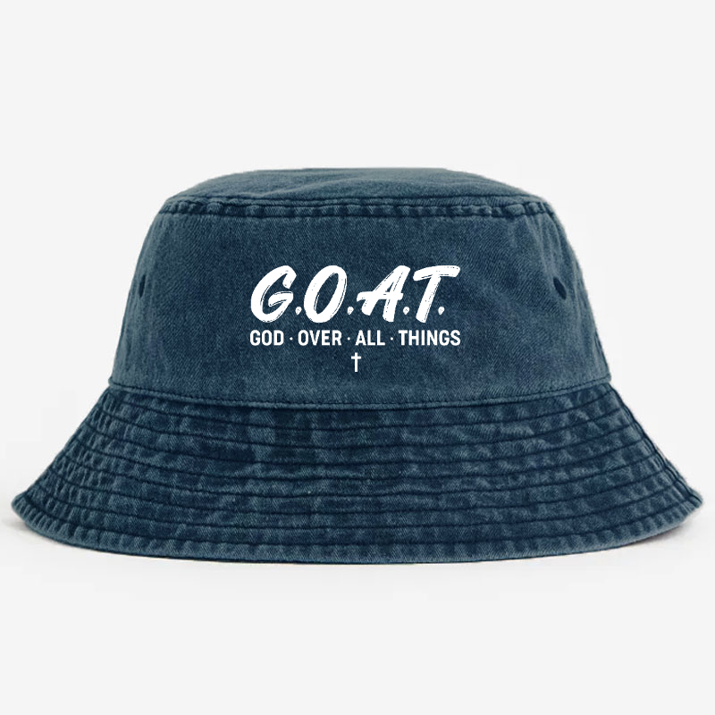 G.O.A.T.  God Over All Things Bucket Hat