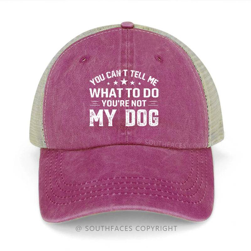 You Can't Tell Me What To Do You're Not My Dog Trucker Cap